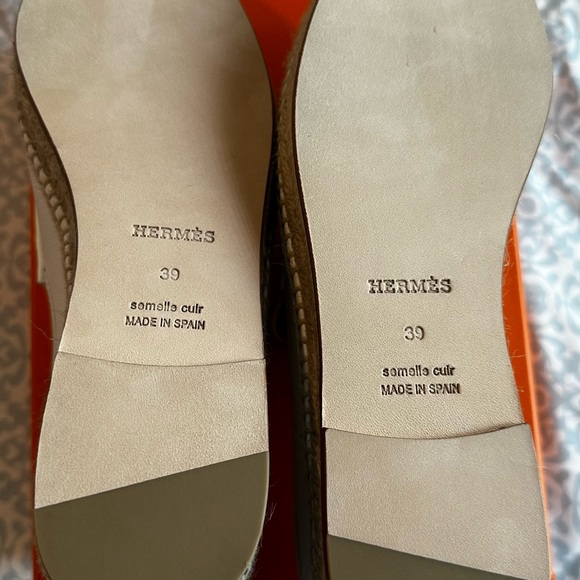 *SOLD* Hermes Trip Espadrilles (White) - Picture 2 of 8